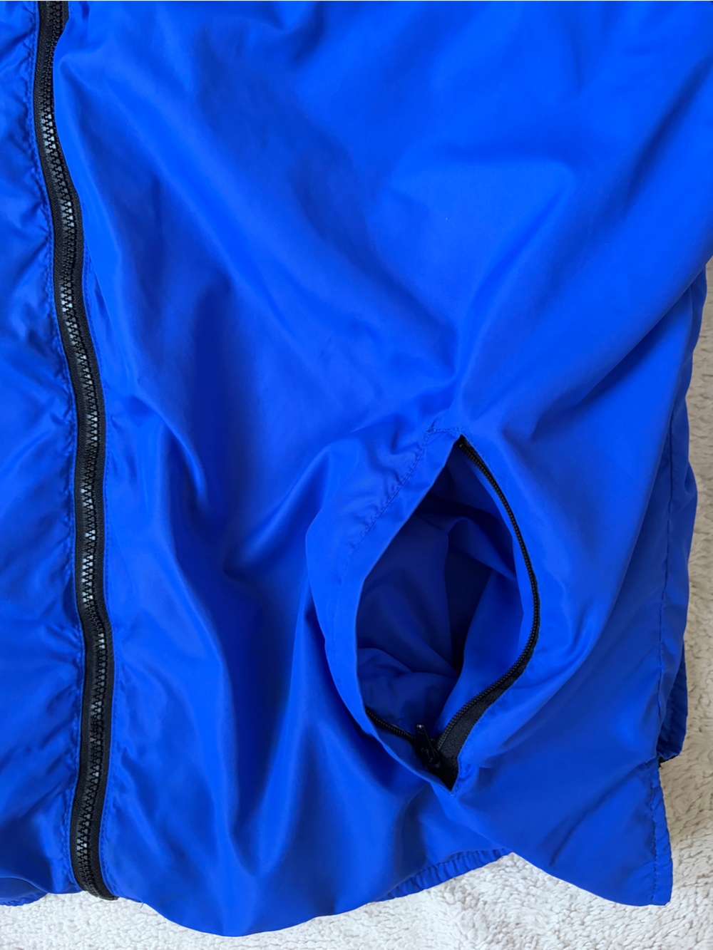 Vintage 90s Polo Sport by Ralph Lauren Blue & Black Colorblock Windbreaker Large - Picture 7 of 14
